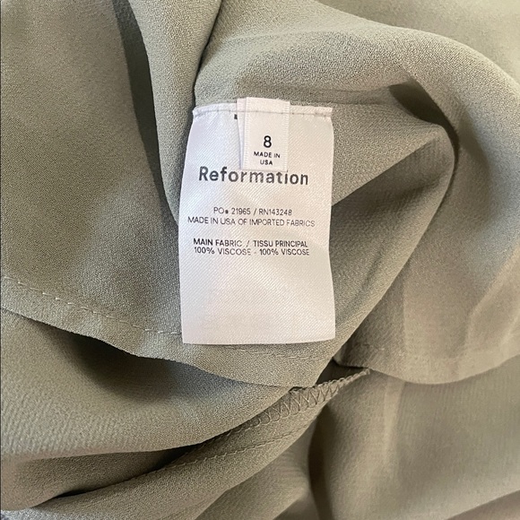 Reformation Embry Orange Grove Midi dress size 8 - Picture 7 of 9